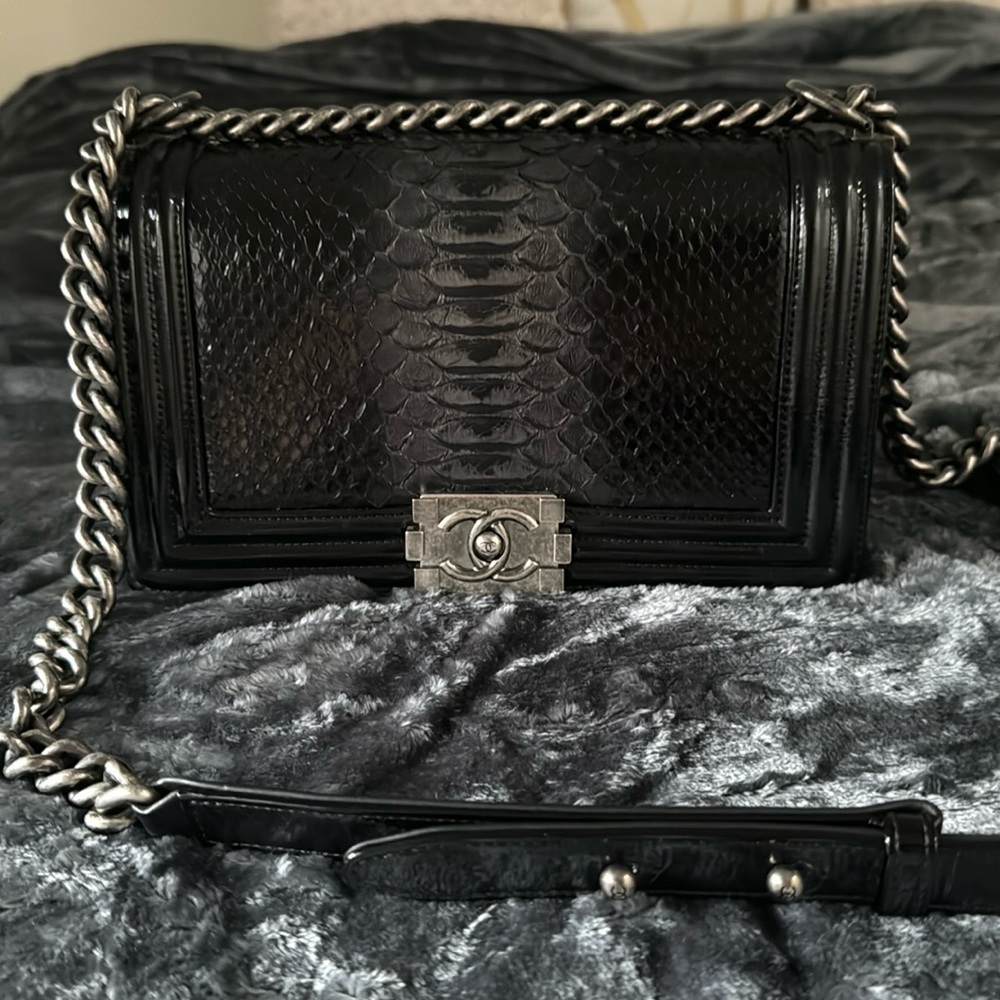 Chanel Python Boy - image 1